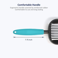 Ergonomic Aluminum Alloy Cat Litter Scoop – Deep Shovel Design for Clean Litter