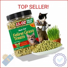 Just Try Cat Treats for Indoor Cats Hairball Control Natural Salmon Healthy Cat