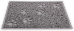 Cat Litter Catcher Mat Non Slip Rubberized Paw Cleaning 15.75 X 12 Gray