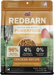 Redbarn Powerfood Air Dried Dog Food 2 lbs – 96% Chicken & Organs Grain-Free Hig