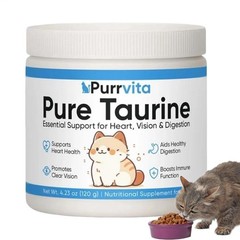 PurrVita Taurine Supplement for Cats – Supports Heart, Eyes & Immune Function
