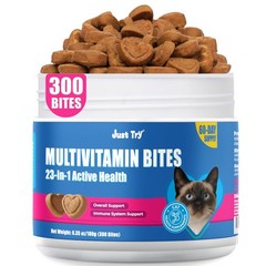 Just Try 23 in 1 Taurine for Cats Vitamins Treats with L-Lysine for Immune, Join