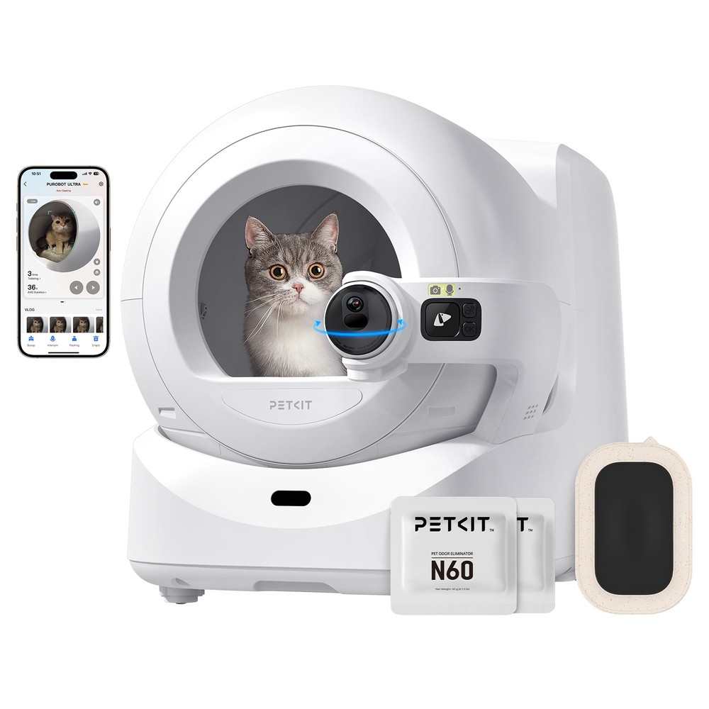 PETKIT Purobot Ultra Self Cleaning Cat Litter Box with Touch-Free Waste Packing
