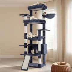 Heybly Tall Cat Tree for Large Cat, 80-inch Multi-Level Cat Tower for Indoor …