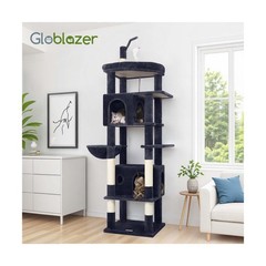 Globlazer 74in Cat Tree for Indoor Cats Large Adult, Heavy Duty Cat Tower wit…