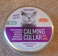 QYT 2: Sentry Calming Collar For Cats 30 Days Of Calming Relief, New – FREE SHIP