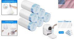 Extra Large 120 Count Cat Litter Liners – Easy Disposal with Drawstring Closure