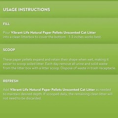 (4 pack) Vibrant Life Mini Crystal Cat Litter, Unscented, 8 lb Bag