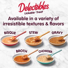 Hartz Delectables Stew Lickable Wet Cat Treats Variety Pack, 30 Count