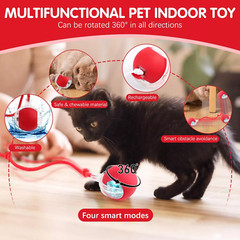 Automatic Rolling Ball Smart Cat Dog Toy Electric Pet Self-moving Kitten lot
