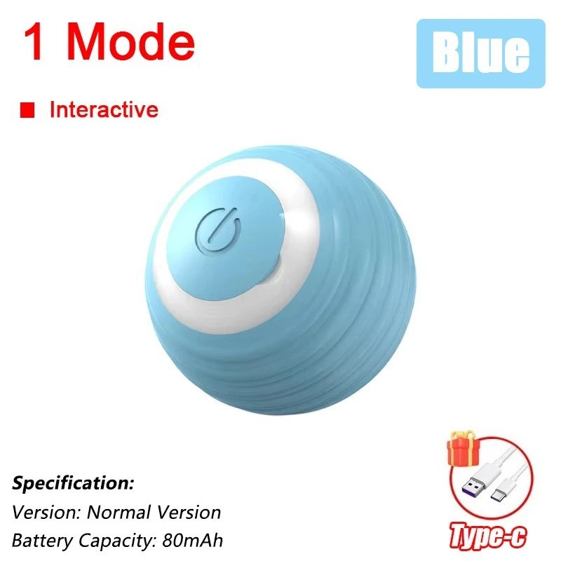 Automatic Rolling Ball Smart Cat Dog Toy Electric Pet Self-moving Kitten Game