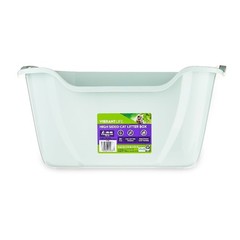 Large Open Top Cat Litter Box with High Sides, Single Unit