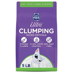 Clumping Micro Crystals Cat Litter – Dust Free, Soft on Paws, Fragrance Free …