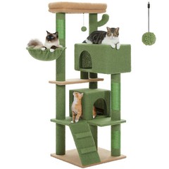 PAWZ Road Tall Cat Tree Multi-Level Cat Tower for Indoor Cat Scratching Post M/L