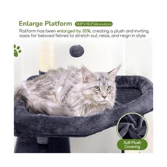 Globlazer Extra Large Platform Cat Tree, 65in Sturdy Cat Scratching Tree for …