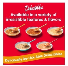 Hartz Delectables Bisque Lickable Wet Cat Treats Variety Pack, 30 Count