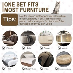 Anti Cat Scratch Furniture Protector, 10 Pack, 10PCS, Clear