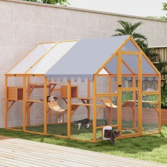 COZIWOW 9′ Cat Catio Extra Large Catio Outdoor Cat Enclosure w/ 7 Platforms NEW