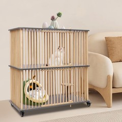 Cat House, Wooden Large Cat Villa, Cat Cage
