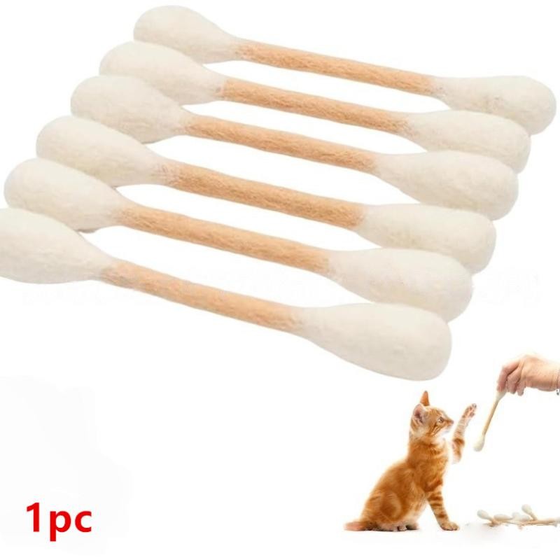 Creative Large Cotton Swab Shaped Catnip Toy Giant Kitten Grinding Biting Stick