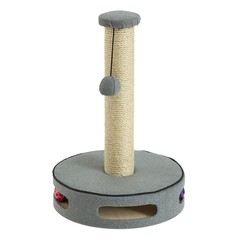 Two by Two Gainesville – Gray Scratching Post Cat Furniture – 19.7 in. Tall
