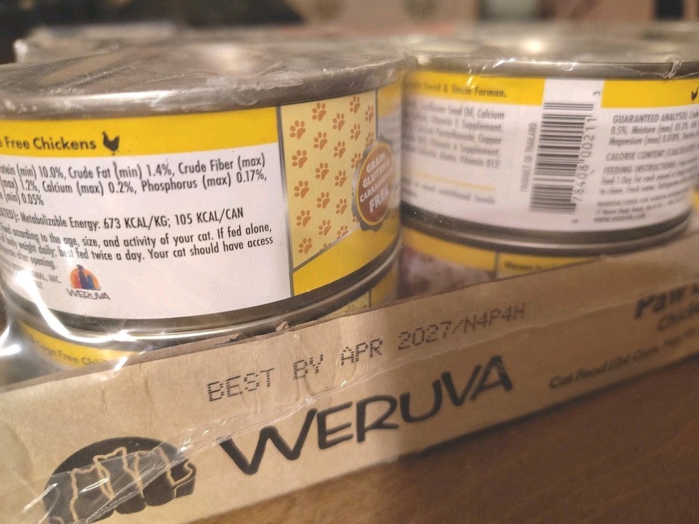 Weruva Classic Cat Food Paw Lickin’ Chicken with Breast in Gravy Case Of 24 4/27