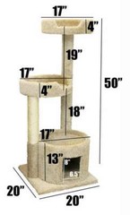 PREMIER SOLID WOOD CAT HOUSE – FREE SHIPPING IN THE UNITED STATES