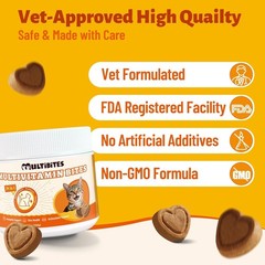 Taurine Cat Treats, Heart, Vision and Immune Support Soft Chews