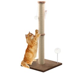 36” Tall Cat Scratching Post, Large Sisal Scratch Post for Indoor Cats, Stur…