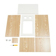 50*29*40cm Wood Cat House TV Shaped Cat Cabinet Nightstand Cat Shelter Load 75kg