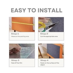 Light Grey Cat Scratch Mat Furniture Protector SelfAdhesive 39.3×15.8 Inch