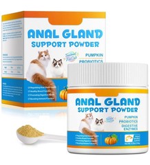 Anal Gland Support Powder with Pumpkin and Probiotics Supports Treatment for Cat