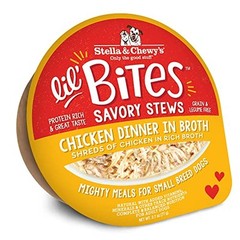 Lil Bites Savory Stews for Small Breeds Dinner in Broth, 2.7 oz. Cups Chicken
