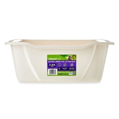 Extra Large Open Top Cat Litter Box for Multiple Cats High Sided Enclosed Pan