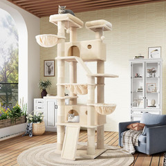 81In Multi-Level Tall Cat Tree Tower for Indoor Kitties/Larger Cat Condo Furnitu