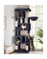 Globlazer Corner Cat Tree 66 inch Multi-Level Climbing Tower Kitty Condos Cat…