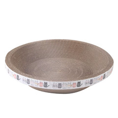 L Size Cat Toys Pet Bed Scratching Board Corrugated Cardboard Bowl Pad Cats Scra