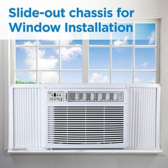 BLACK+DECKER Window Air Conditioner 18000 BTU, AC Window Unit Cools Up to 1000 S