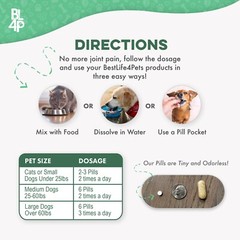 WALK-EASY HIP & JOINT SUPPLEMENT FOR DOG & CATS Arthritis Pain Relief
