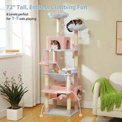 PAWZ Road Cat Tree Tower Scratching Post Scratcher Condo Bed 72.4″/64.5″/53.5″
