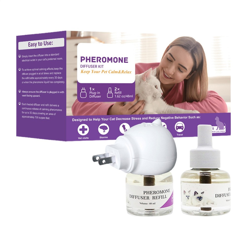 Feliway Cat Calming Pheromone Diffuser Kit Plug-In 30 Days 48ml Refill
