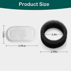 Cat Water Fountain Filter,16 Pack Cat Fountain Replacement Filters for Stainless