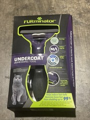 NEW FURminator deShedding Tool For Medium/Large Cats Short Hair Brush Comb Cat
