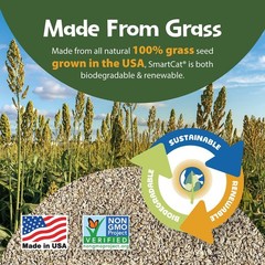 Lightweight 10-Pound Grass-Based Cat Litter – Chemical-Free & 99% Dust-Free