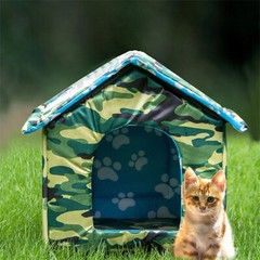 Pets House Outdoor 600D Shelter For Feral Cats Dog Tent Weather Water Resistant