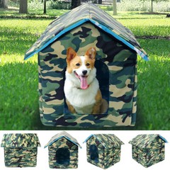 Weatherproof Cat House for Outdoor Pets 600D Shelter Pet For Feral Cats Dog Tent