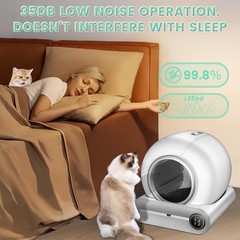 Self Cleaning Kitty Litter Box, App Control Extra Large Automatic Cat Litter Box