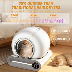 Self Cleaning Kitty Litter Box, App Control Extra Large Automatic Cat Litter Box