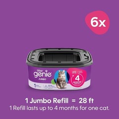 Ultimate Cat Litter Refills: Jumbo 6-Pack, 168ft, Scent Free, 2- Supply