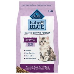 Blue Buffalo Baby Blue Healthy Growth Dry Kitten Food Chicken 5 lb Bag